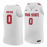 Ohio State Buckeyes #0 Micah Potter White College Basketball Jersey Dzhi,baseball caps,new era cap wholesale,wholesale hats